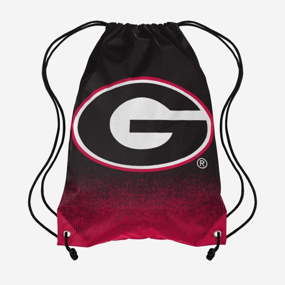 New in bag Georgia Bulldogs cinch back backpack ombre purse UGA